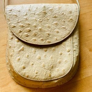 Hobo Ostrich Pattern Cross-body Bag